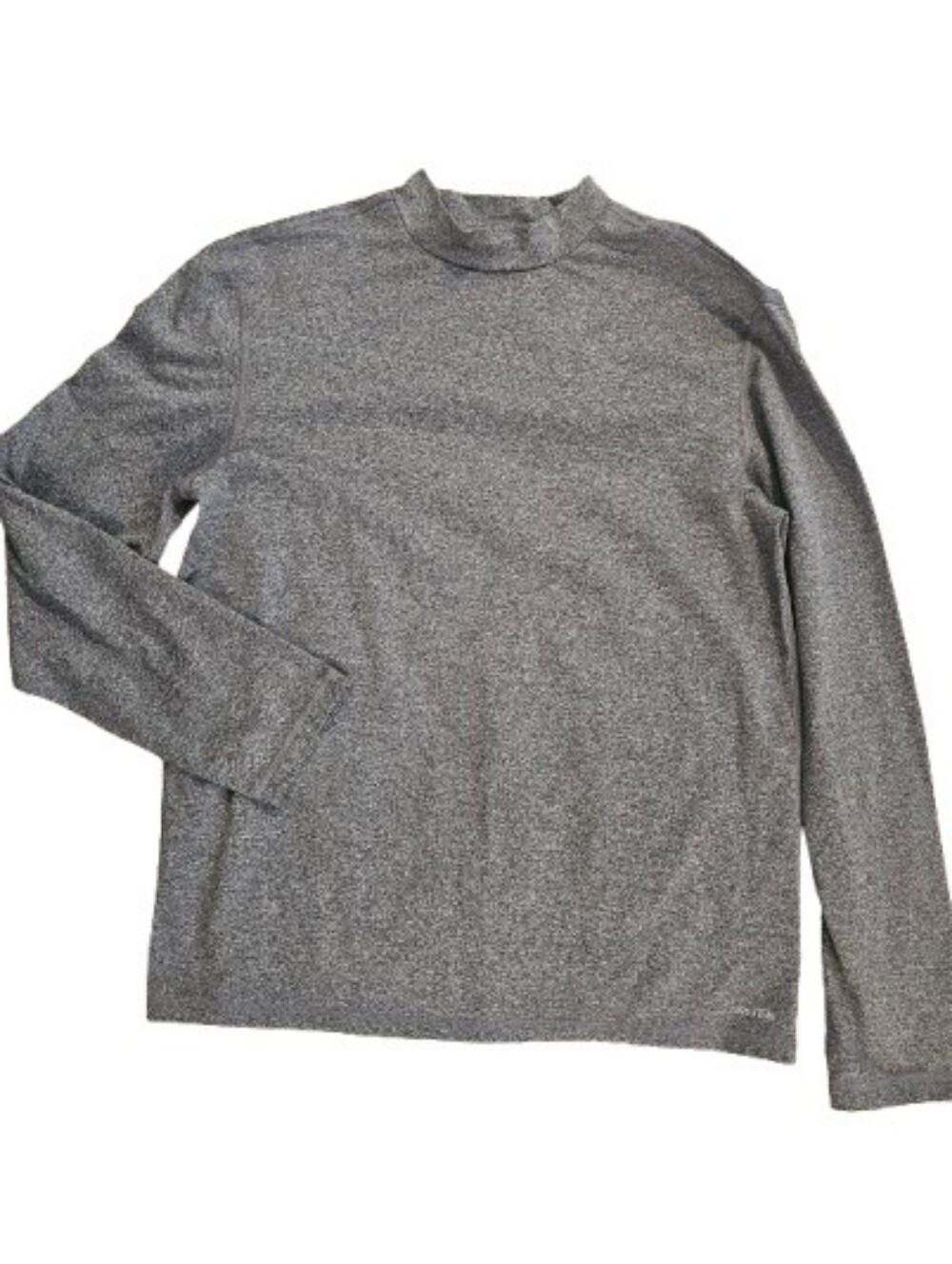 Tek Gear Men's Gray Long-Sleeve Mock Neck Shirt